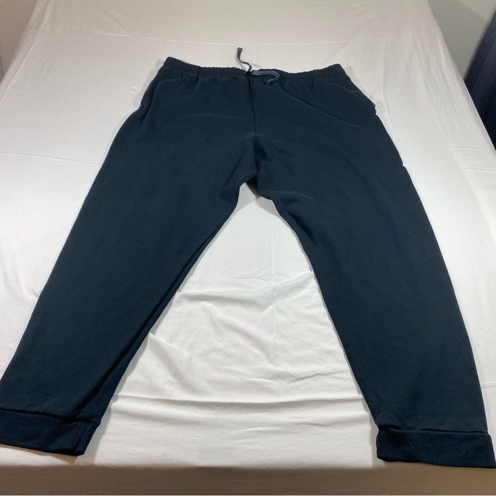 Jerzees Joggers Sweatpants Black drawstring Elastic Waistband 2XL Athletic Pants